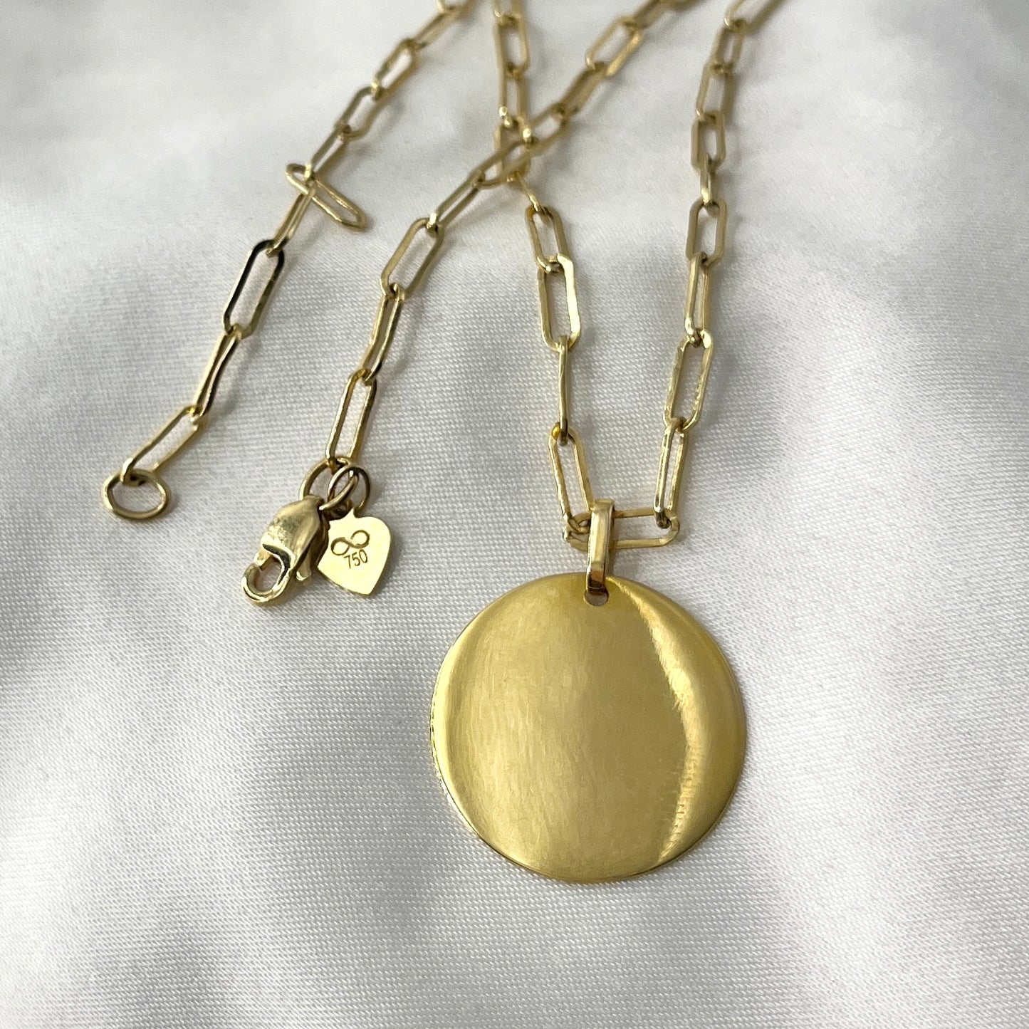 Coin Paperclip Necklace NL167