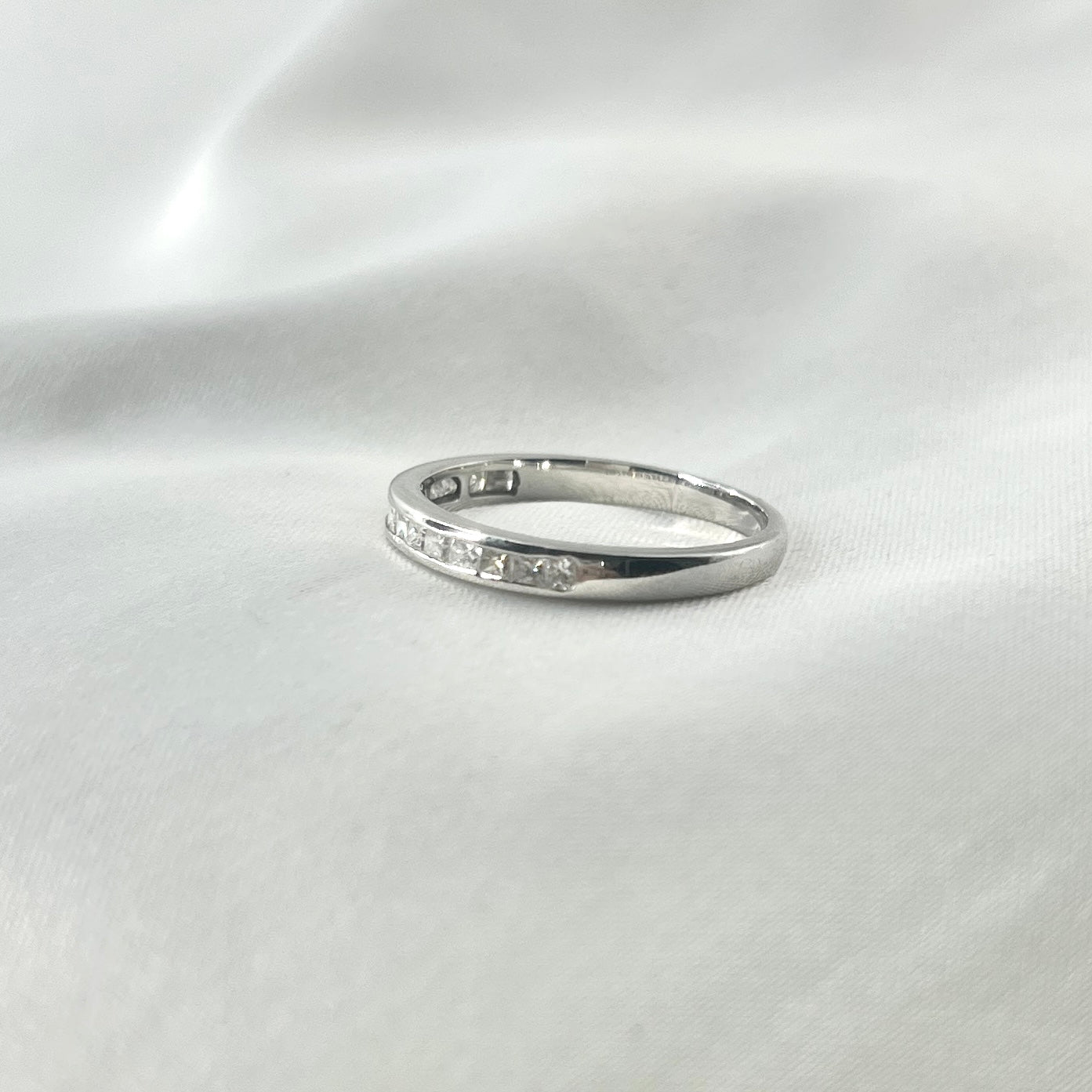 Princess Cut Half Eternity Ring RG102