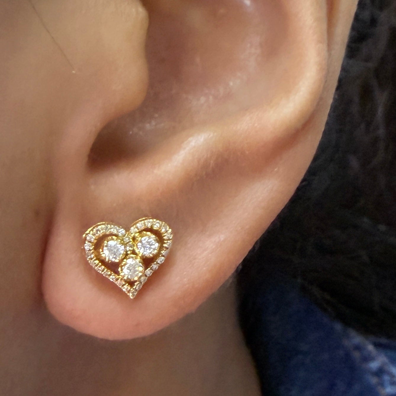 Heart Diamond Earrings DE031