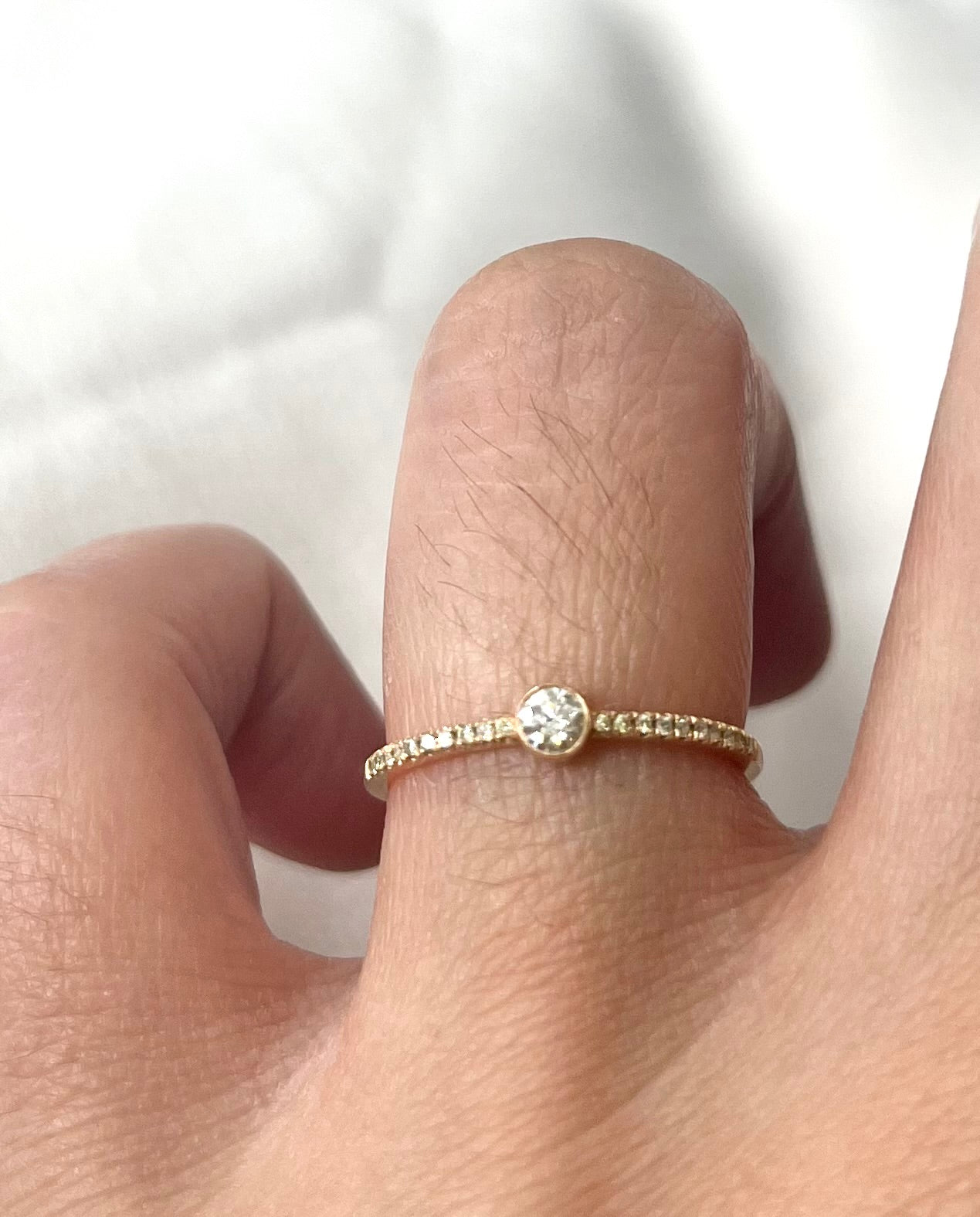 Diamond Solitaire Ring RG093