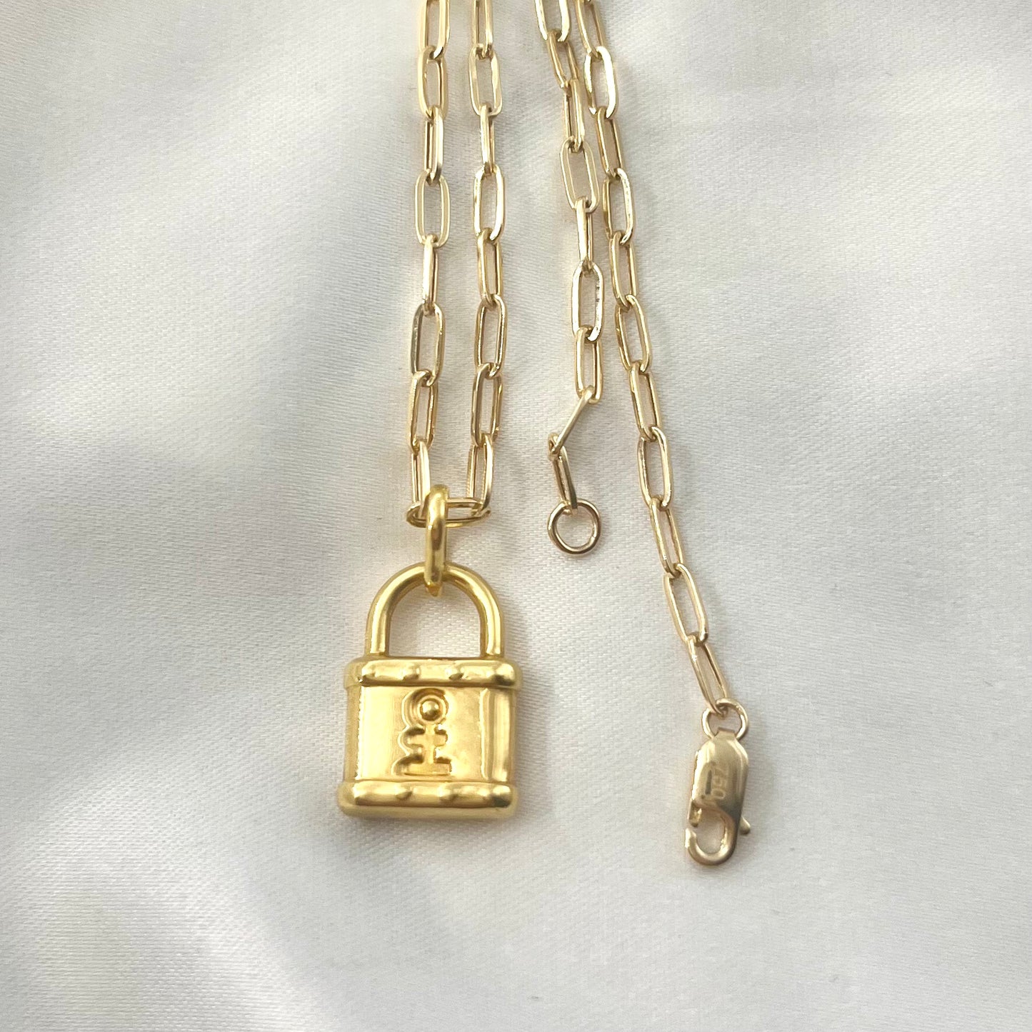 Padlock Hardware Necklace N097