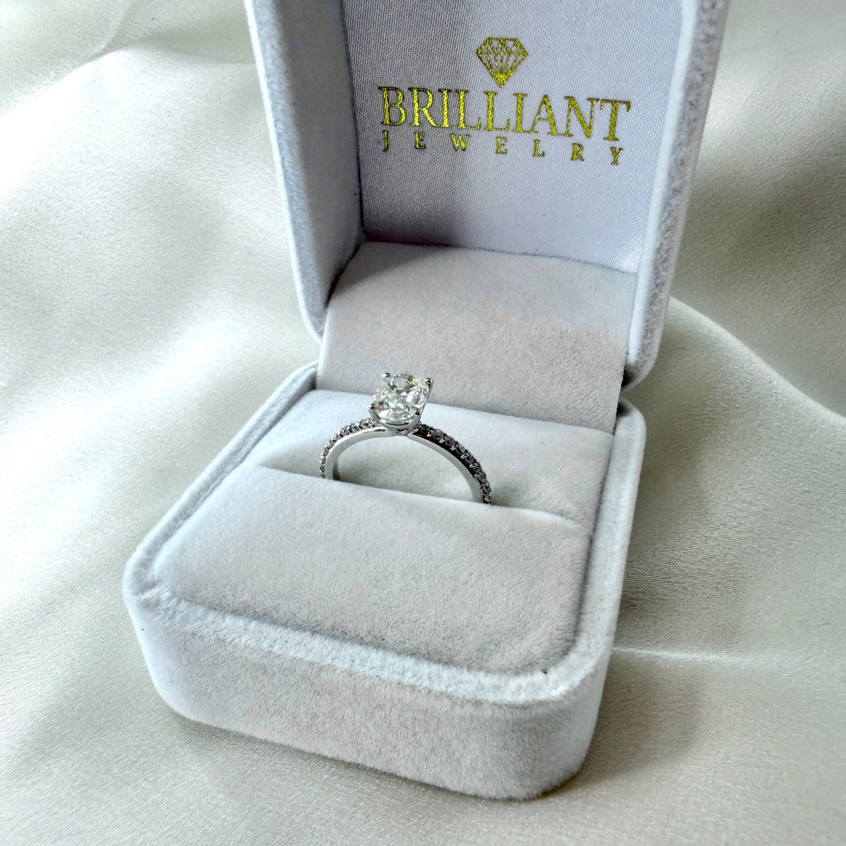 GIA Oval Diamond Engagement Ring ER020