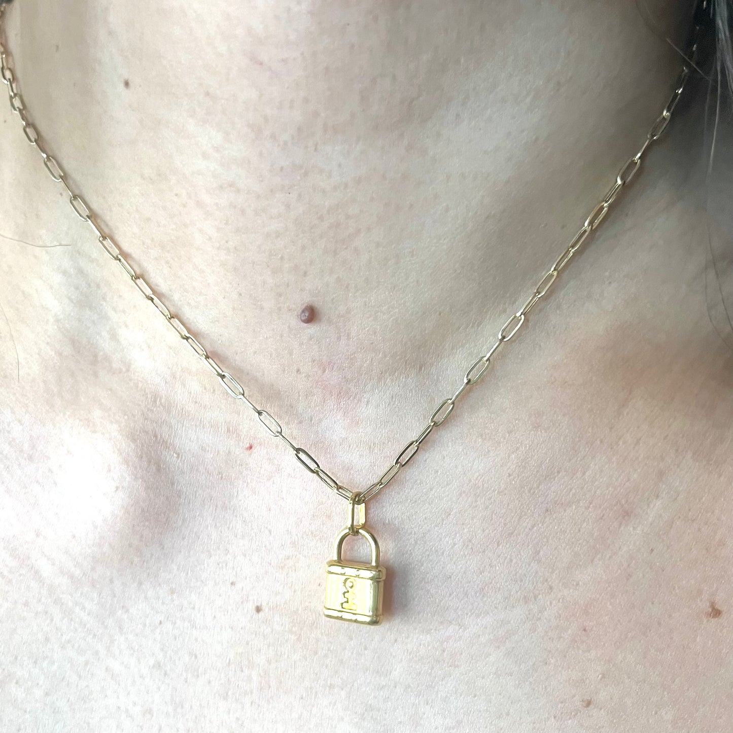 Padlock Hardware Necklace N097