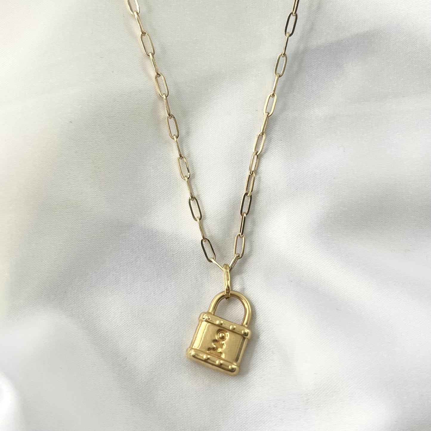 Padlock Hardware Necklace N097