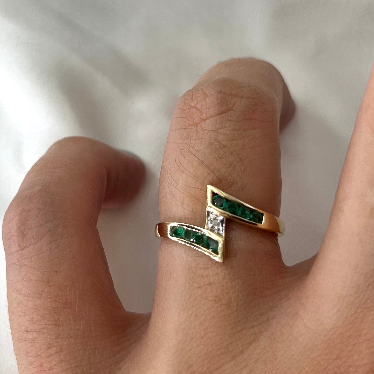 Emerald Birthstone Diamond Ring Z RG031