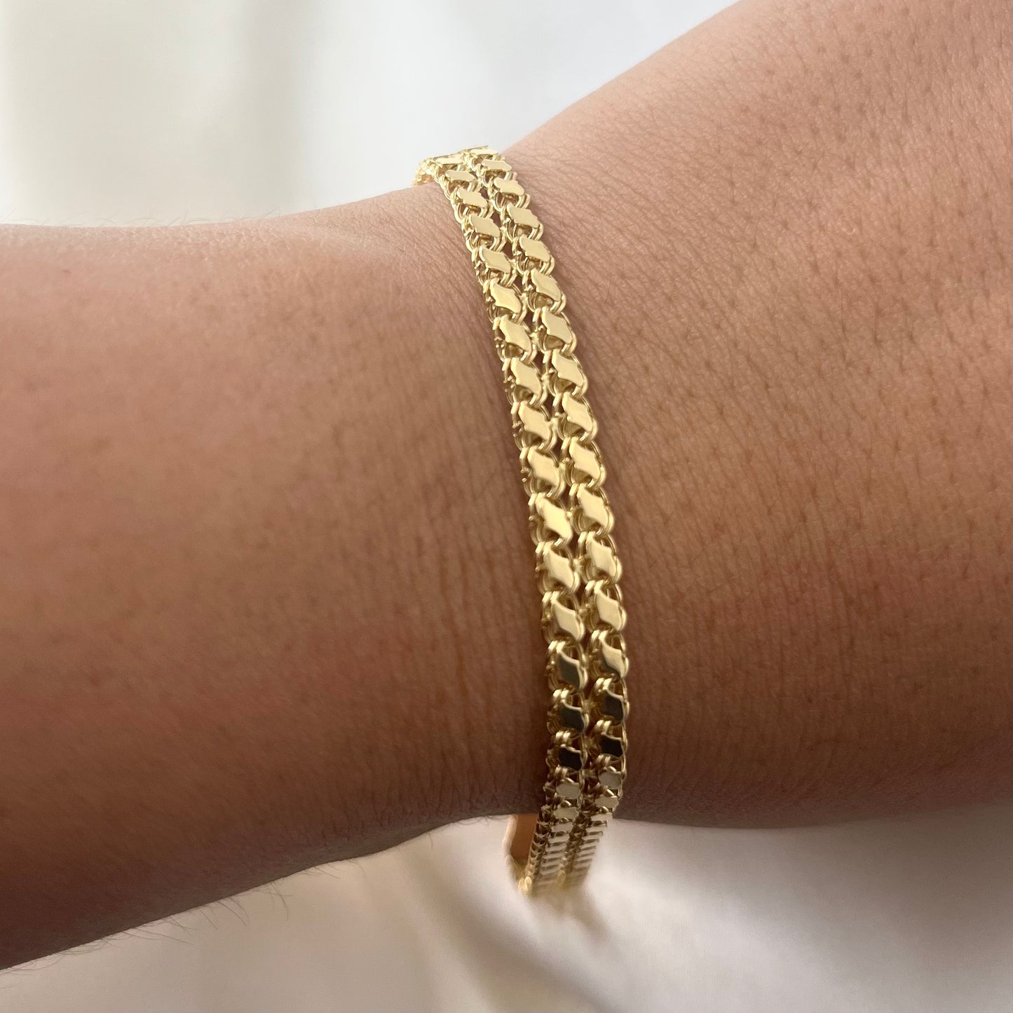 Damascus Two Layer Bracelet BR027