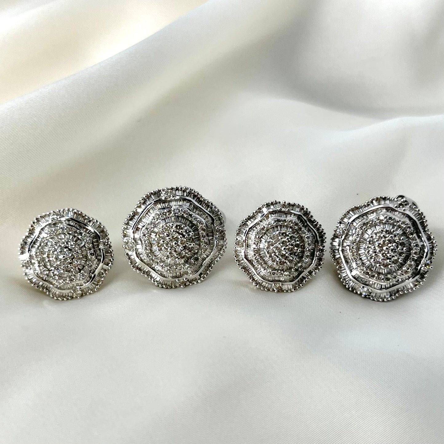 Flower Cluster Diamond Set ST019