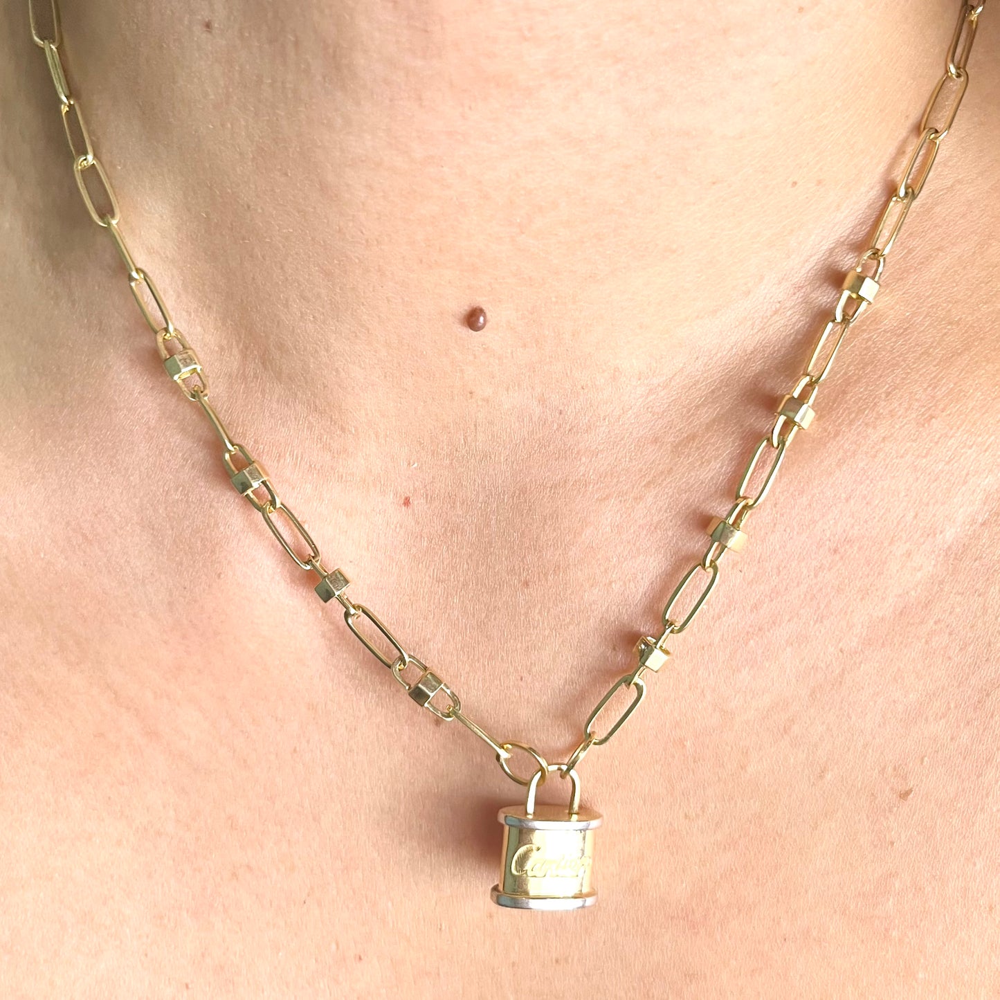 Padlock Necklace Hardware NL013
