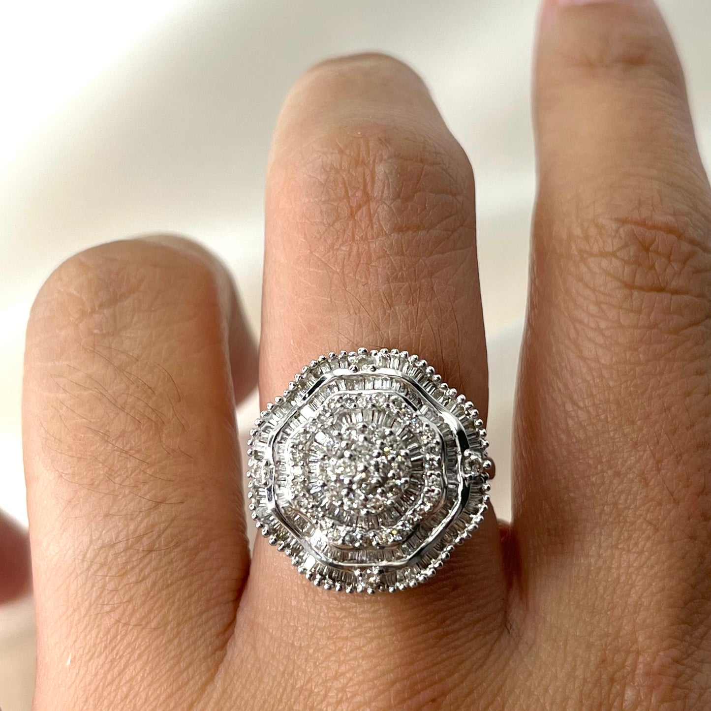 Flower Cluster Diamond Set ST019