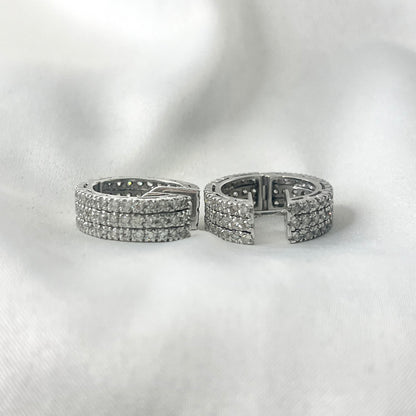 Triple Layer Diamond Earrings DE0005
