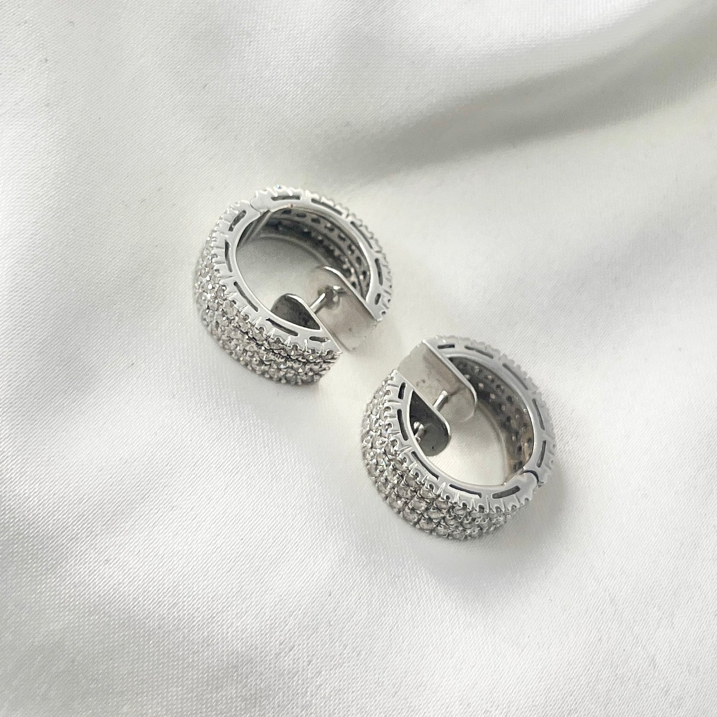 Triple Layer Diamond Earrings DE0005
