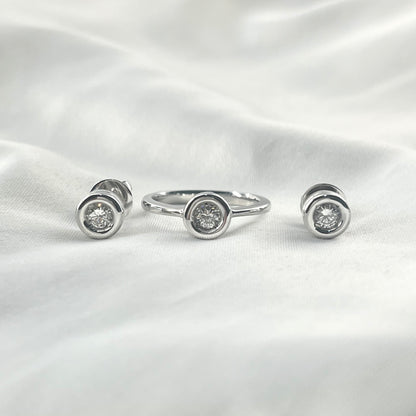 Lab Grown Diamond Solitaire Set ST067