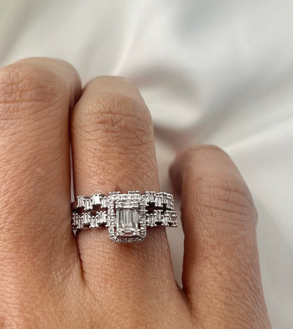 Emerald Illusion & Half Eternity Baguette RG018