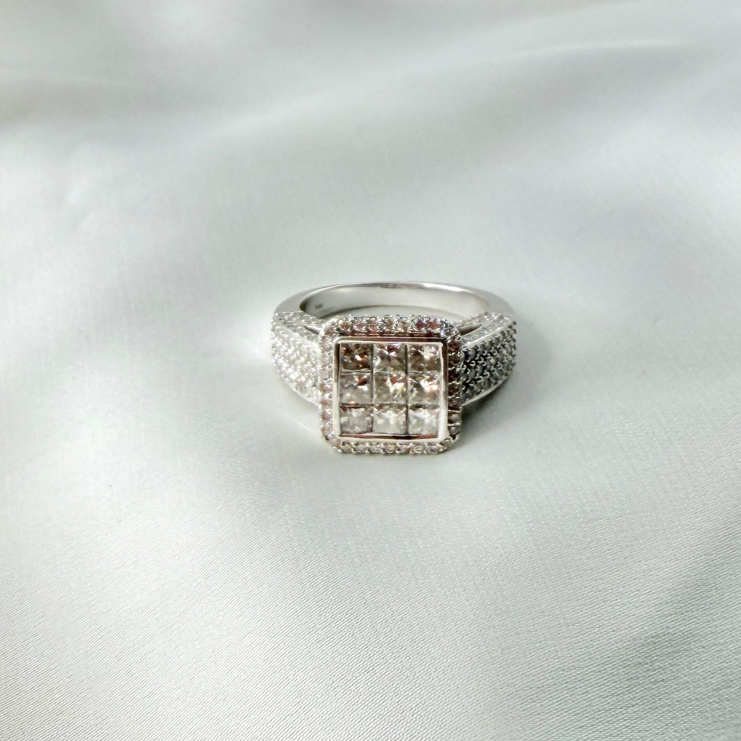 Princess Cut Diamond Cocktail Ring RG046