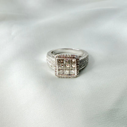 Princess Cut Diamond Cocktail Ring RG046