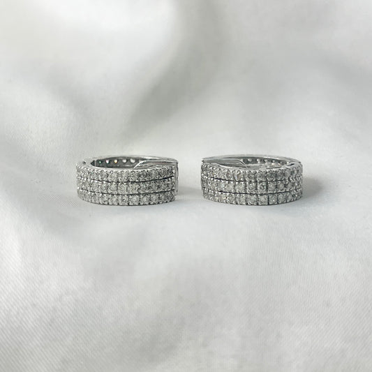 Triple Layer Diamond Earrings DE0005