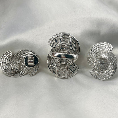 Baguette Diamond Overlapping Set ST073