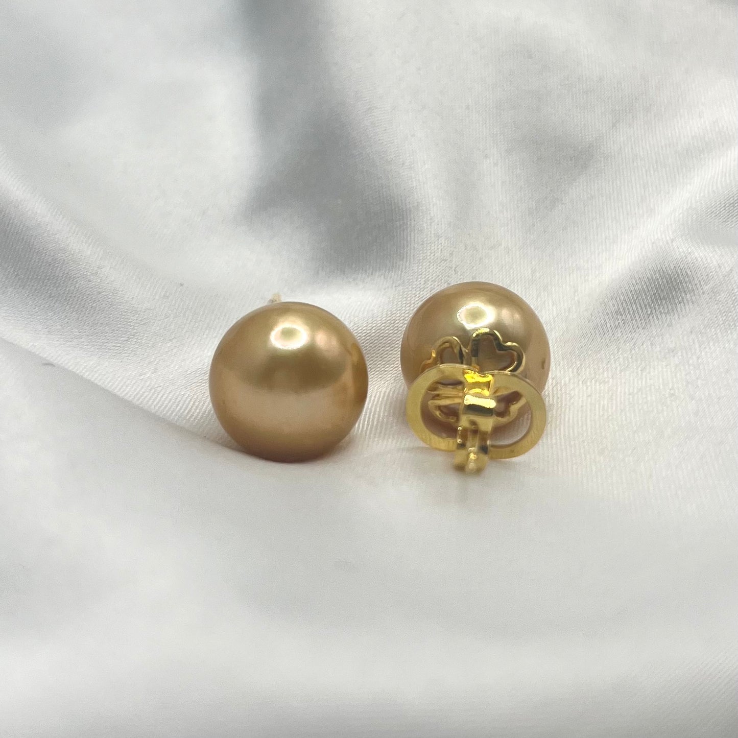 Deep Gold South Sea Pearls 13MM ER165