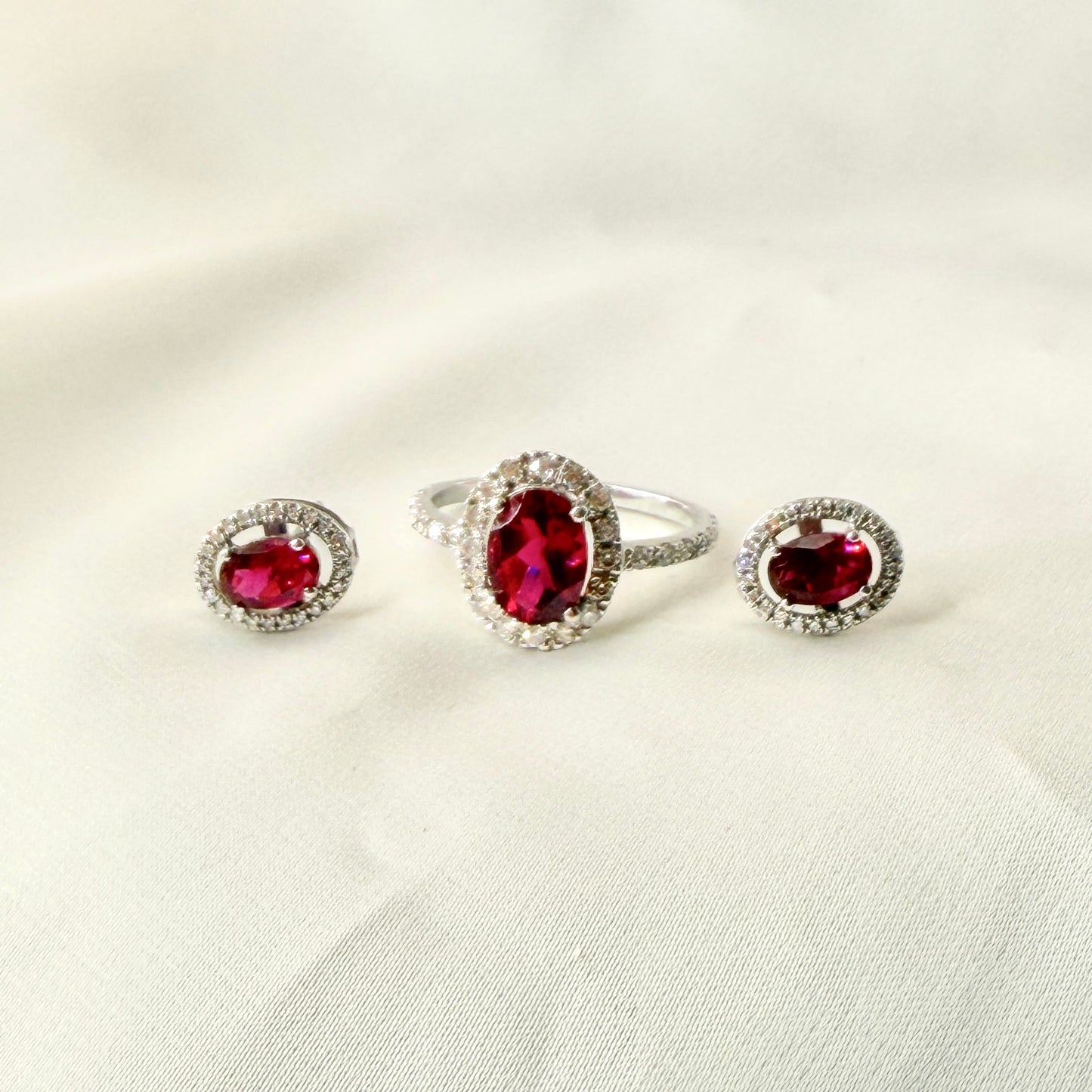 Ruby Natural Birthstone Set ST074