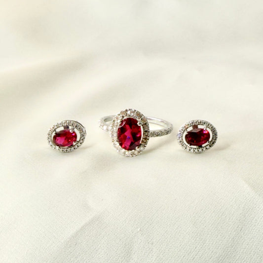 Ruby Natural Birthstone Set ST074