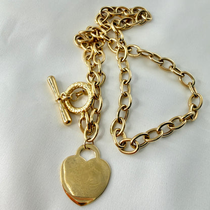 Toggle Heart Necklace NL194