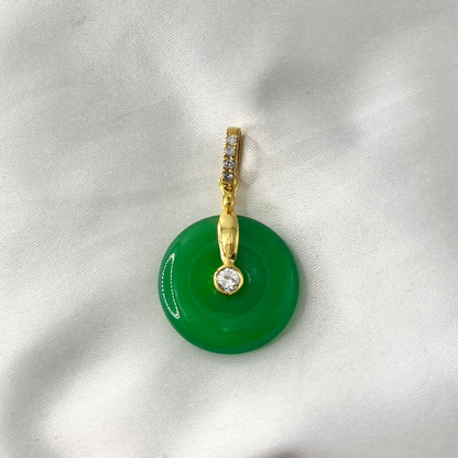 Jade Diamond Pendant PD040