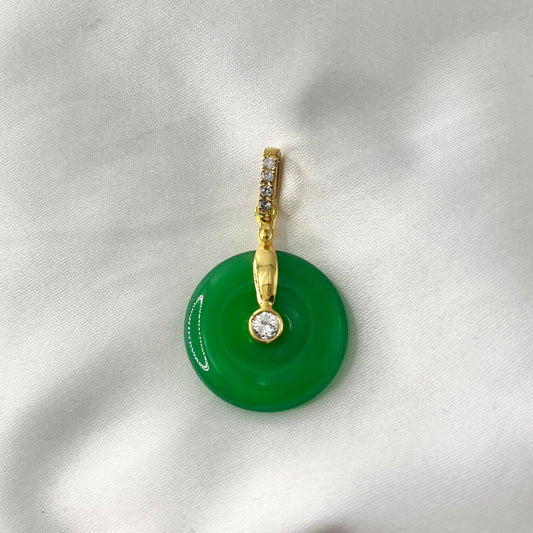 Jade Diamond Pendant PD040