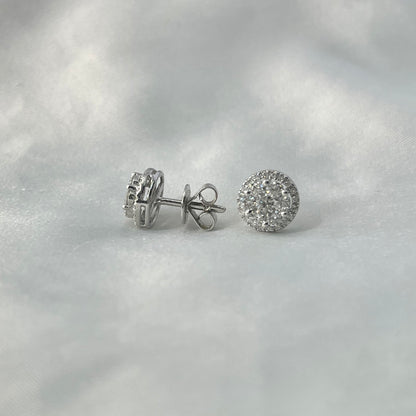 HK Halo Rositas Diamond Earrings DE018