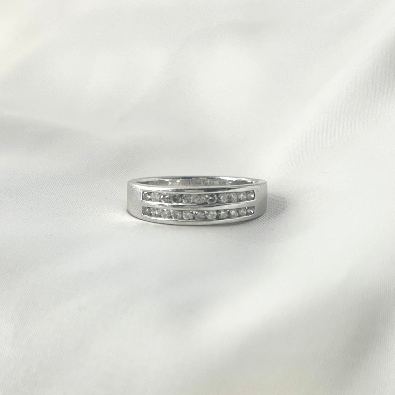 Double Row Diamond Ring RG019