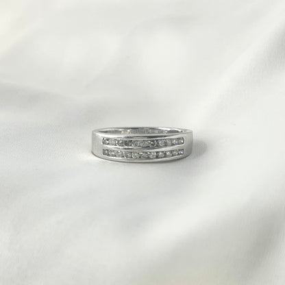 Double Row Diamond Ring RG019