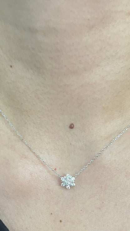 HK Diamond Cluster Choker NL188