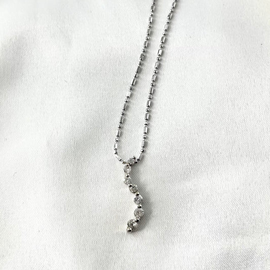 Wave Diamond Necklace NL104