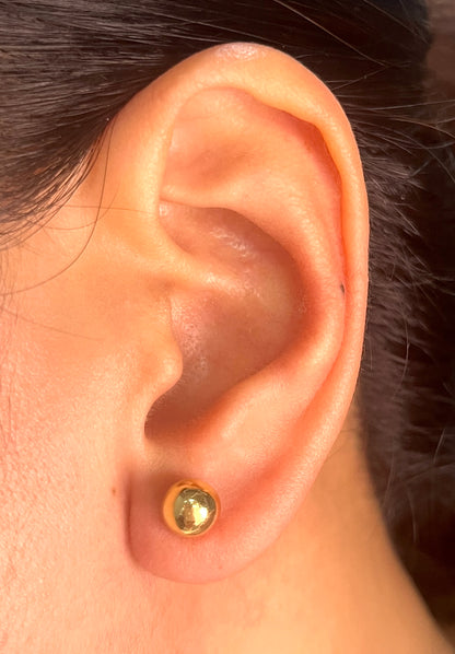 Round Screw Earrings GE002