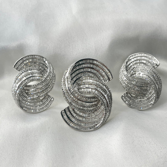 Baguette Diamond Overlapping Set ST073