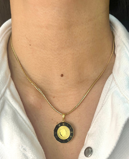 Queen Elizabeth Onyx Necklace Japan NL162