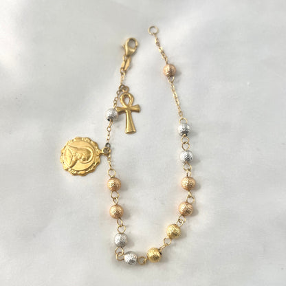 Tricolor Rosary Bracelet BR106