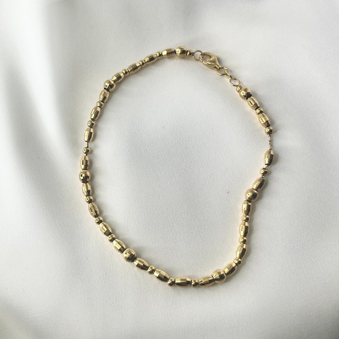 Beaded Bracelet Yellow Gold BR107