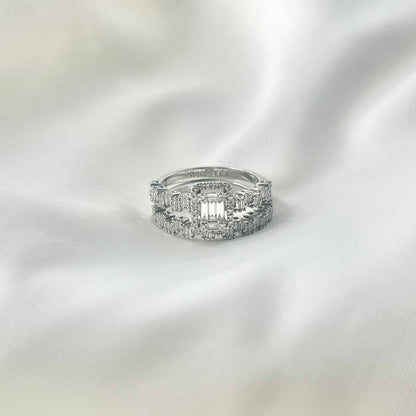 Emerald Illusion & Half Eternity Baguette RG018