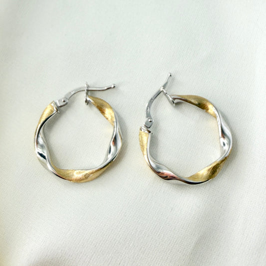 Twist Two Tone Creolle ER015
