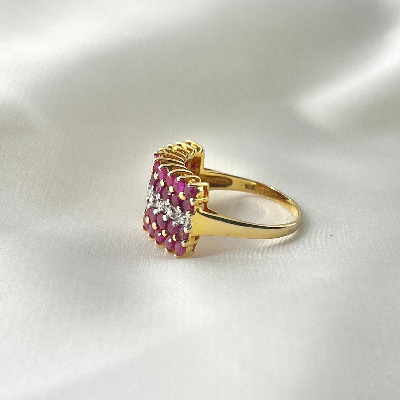 Natural Ruby and Diamond Ring RG015