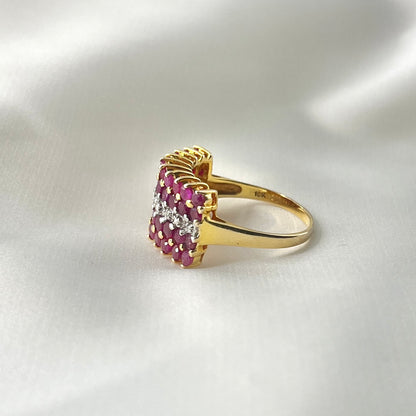 Natural Ruby and Diamond Ring RG015