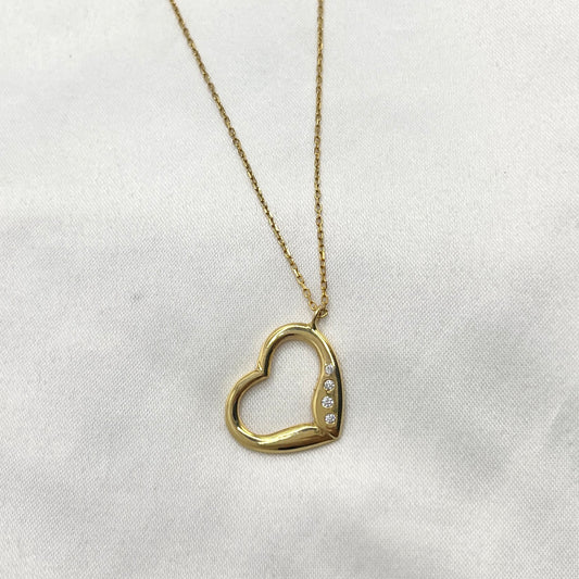 Japan Heart Diamond Necklace NL186