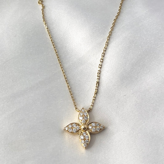 HK Star Blossom Diamond Necklace NL187