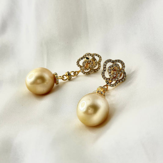 Floral/Pearls Detachable Earrings ER091