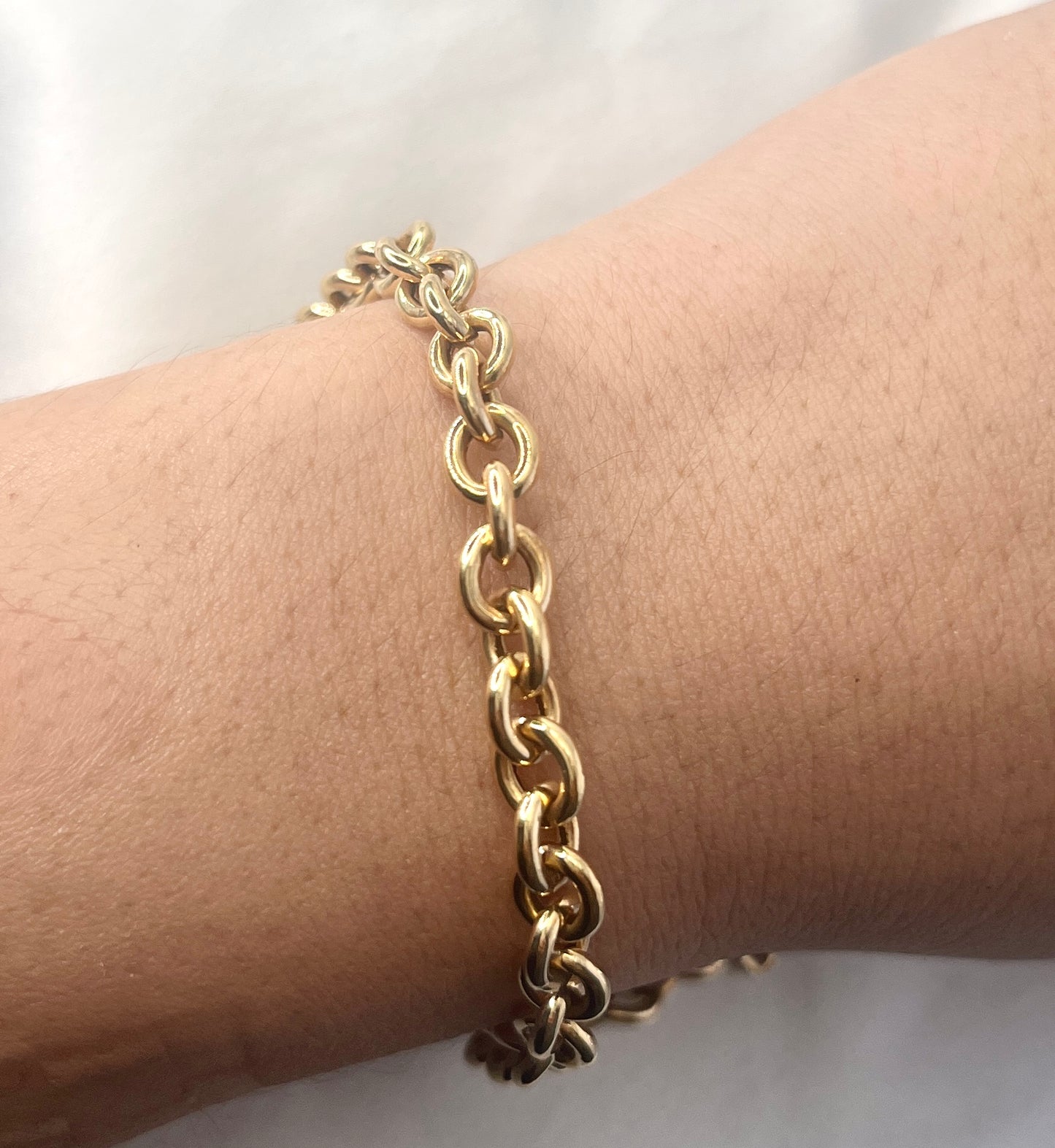 Chain Yellow Gold Bracelet BR107