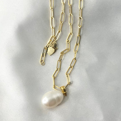 Baroque Pearl Hardware Necklace NL110