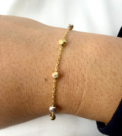Tri Color Bead Bracelet BR124