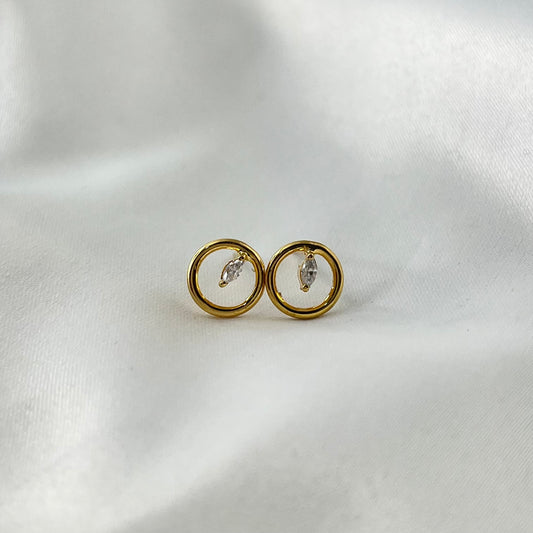 Marquise Halo Earrings ER103