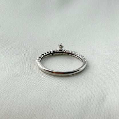 HK Dainty Diamond Twisted Ring RG025
