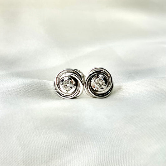 Spiral Diamond Earrings ER087